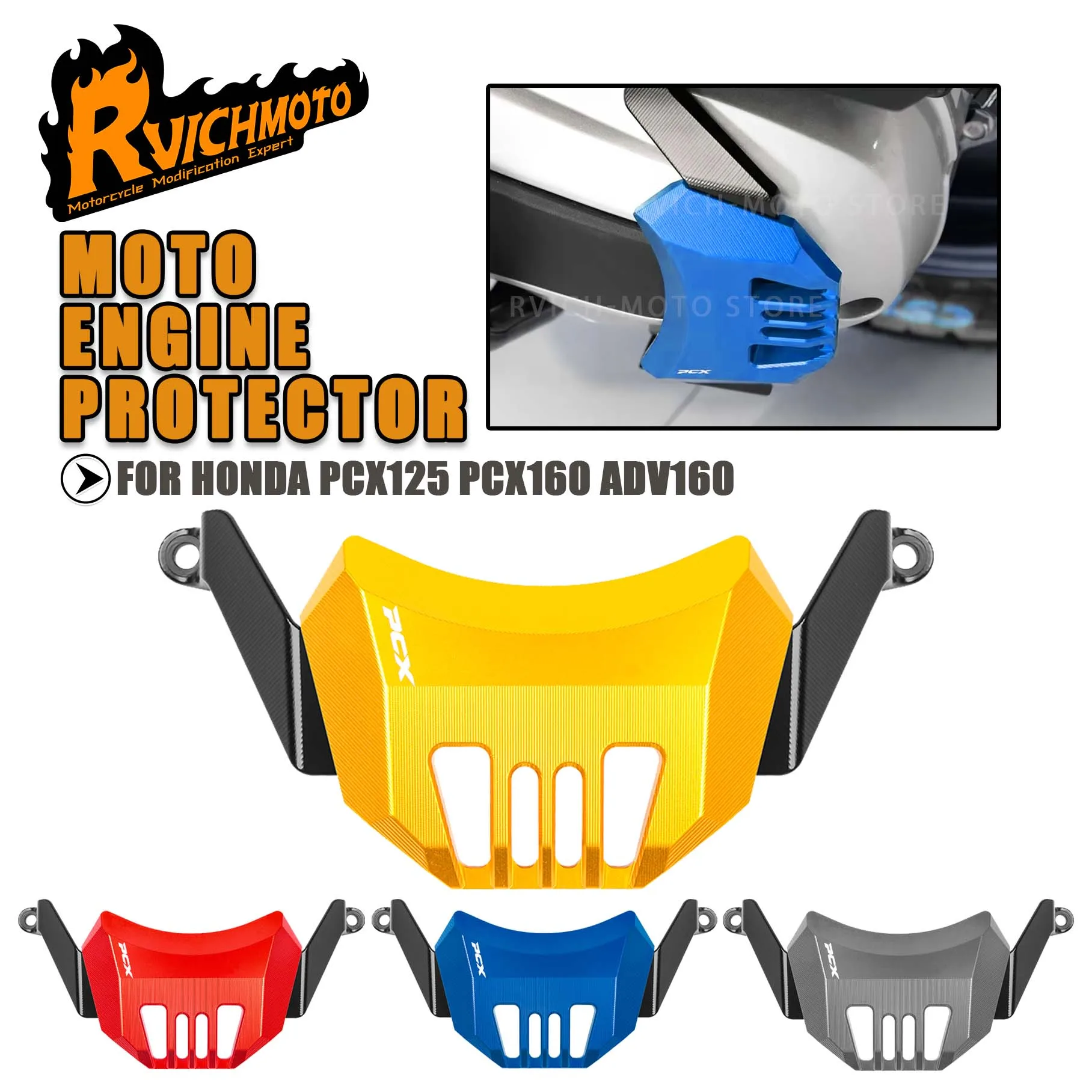PCX 125 160 ADV Motorrad Kollision Prävention Abdeckung Motor Schutz Zubehör Für Honda PCX 125 PCX 160 ADV 160 2021-2024