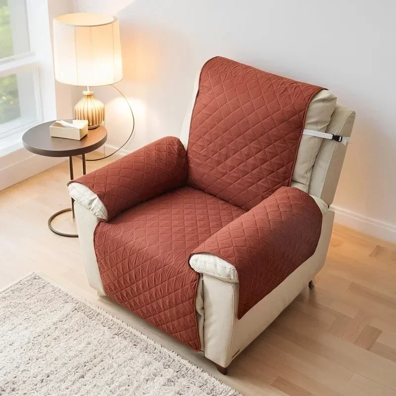 Recliner Chair Cover for Cat Dogs Pet Armchair Slipcover Non-Slip Sofa Slipcover Washable Furniture Protector for Kid Room Decor