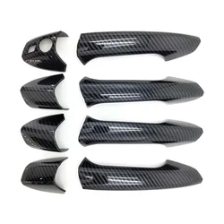 Carbon Look Exterior Door Handle Cover Trim for W204 C300 C350 C250 C63 AMG