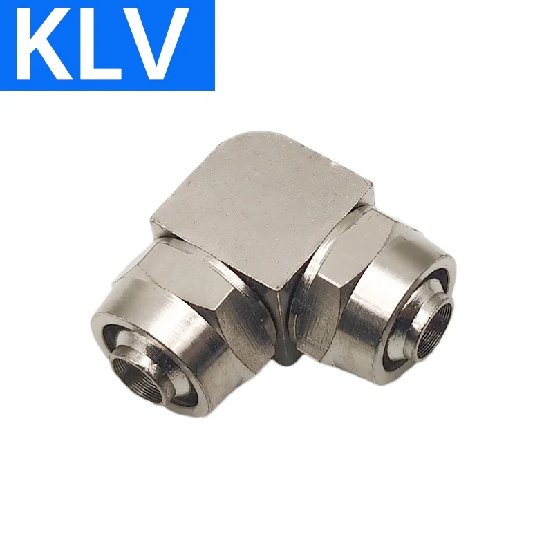 KLV Copper Plated Nickel Fast Connection Pneumatic Fitting Air Quick Connector For Hose Tube 4 6 8 10 12 14 16MM