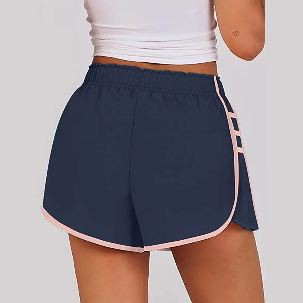 A-line Shorts Stylish Women's Summer Sports Shorts with Elastic High Waist Loose Fit Pleated Design for Jogging Yoga Tennis Lady