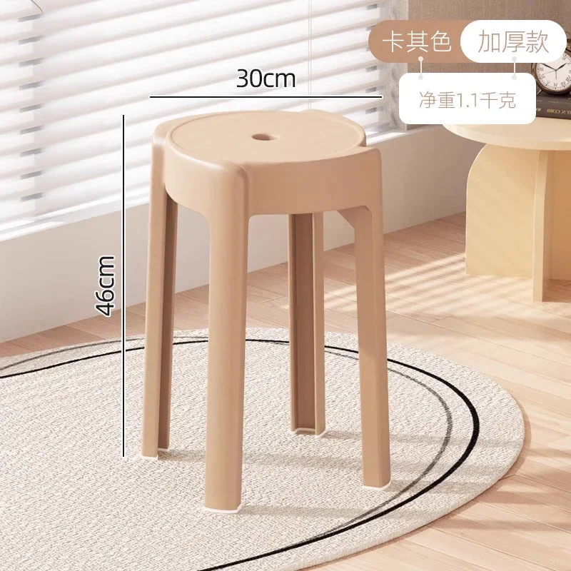 Thickening Stacking Dining Chairs Plastic Leisure Kitchen Living Room Simple Stool Modern Sillas De Comedor Home Furniture LVCS