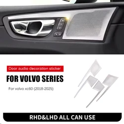 2018-2024 2025 car styling for volvo xc60 speakers decoration car door audio cover protective cover horn frame car Accessories