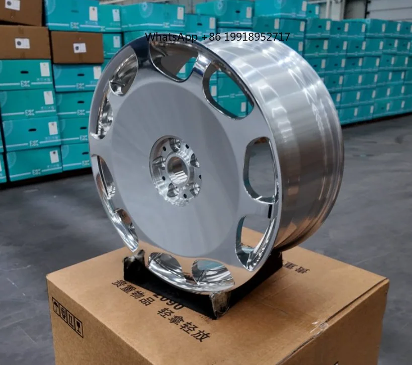 Classic VIP 20 Inch Polished Dish Forged Aluminium  Alloy Wheels 25/36/25/30 mm ET for Vintage Luxury Car Restorations JJ1260