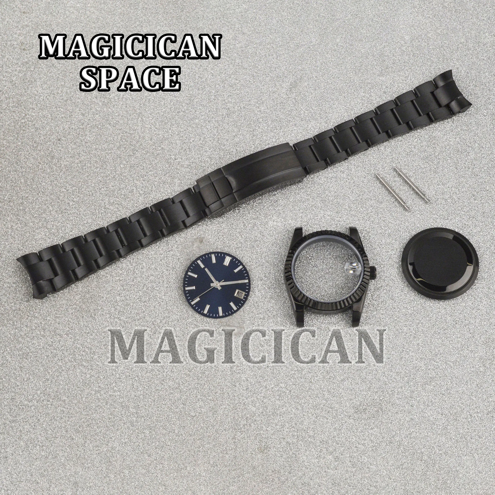 36/39mm NH35 Case 10ATM Waterproof Man's Case for Datejust Stainless Steel Watch Case Strap Luminous Dial Hands Watch Mod Parts