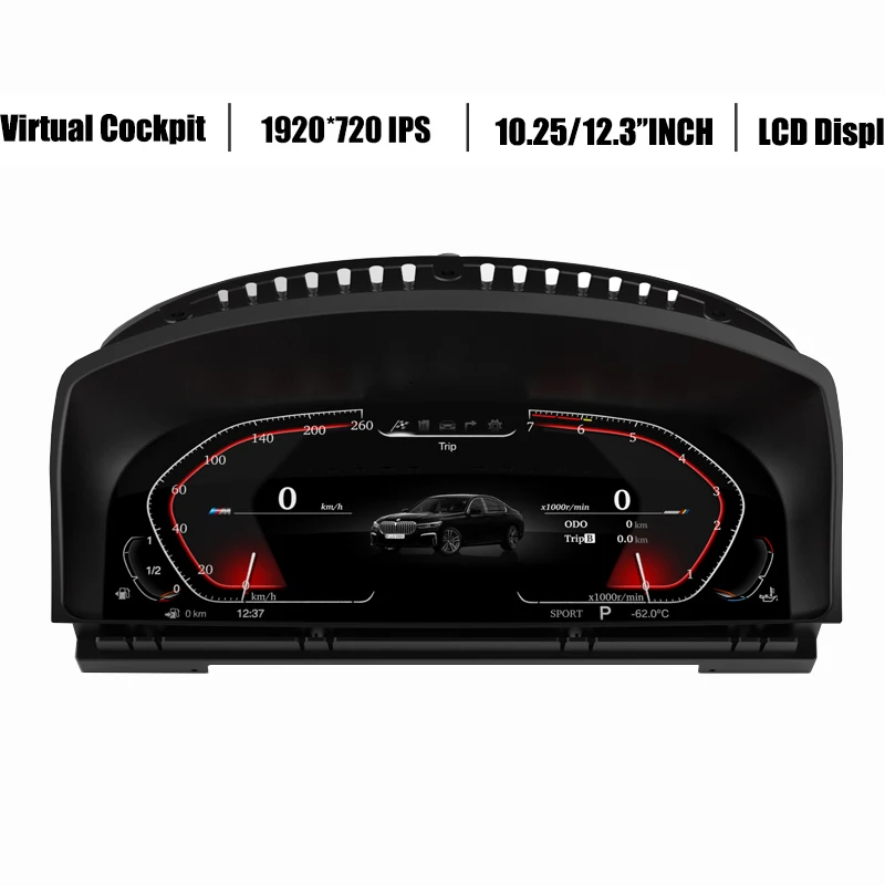 

12.3''Digital Virtual Cockpit Instrument Cluster For BMW E65 E66 CCC 2004-2008 Display LCD Dashboard Panel Odometer Speedometer