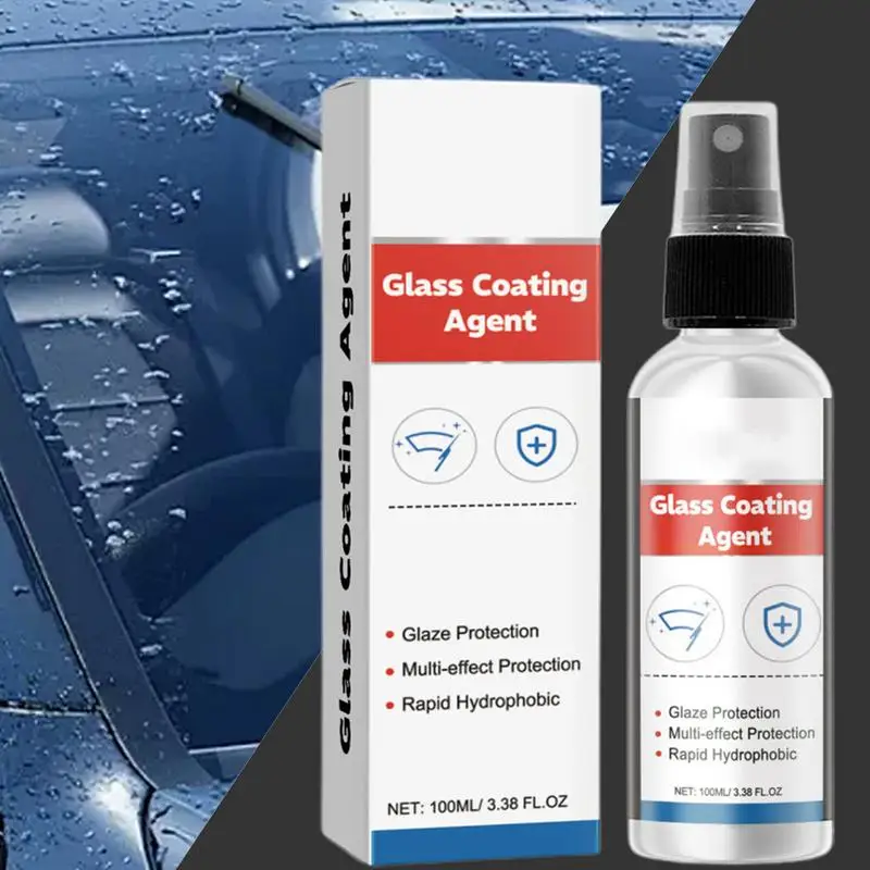 Anti-Fog Agent For Car Glass 100ml Car Glass Anti-Fog Rainproof Agent Auto Glass Coating Agent Waterproof Windshield Fog