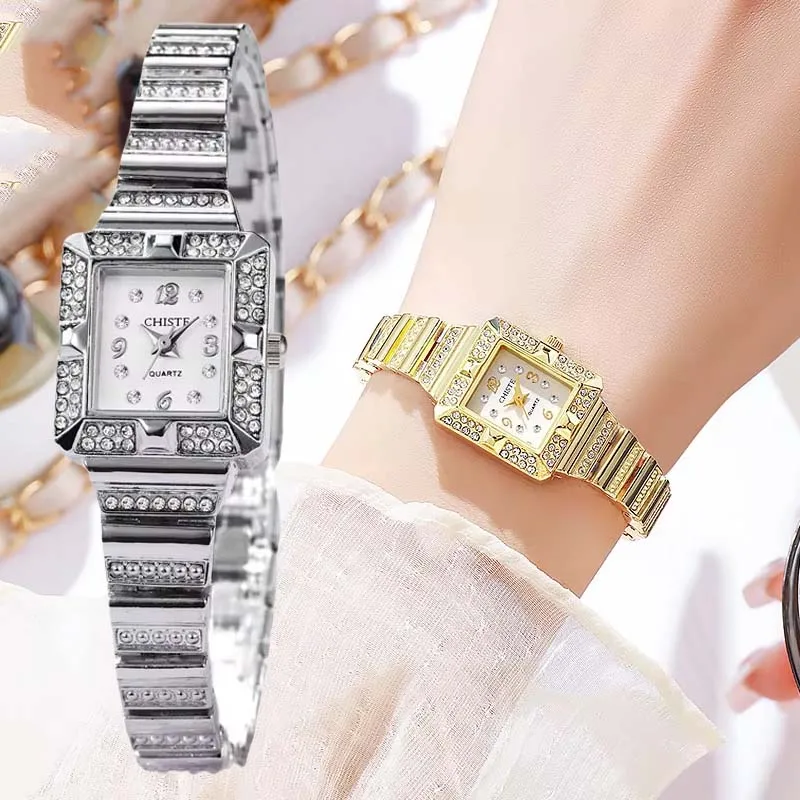 Fashion Rhinestone Bracelet Watch for Women Luxury Gift Ladies Quartz Wristwatches Dropshipping Montre Femme Relojes Para Mujer