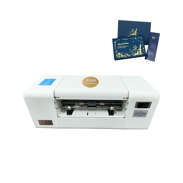 Hot Sale Christmas Cards Greetings Cards  Hot Foil Printing Machine AMD360D Digital Sheet Foil Printer