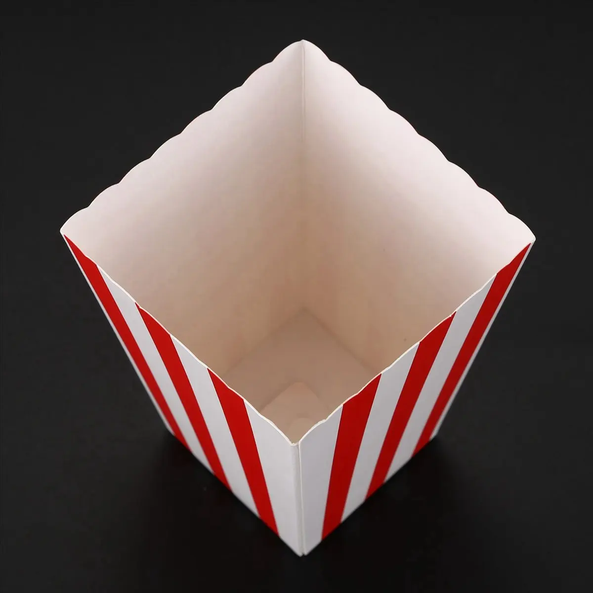 Top 96 Cinema Stripes Treat Party Small Candy Favour Popcorn Bags Boxes,Red