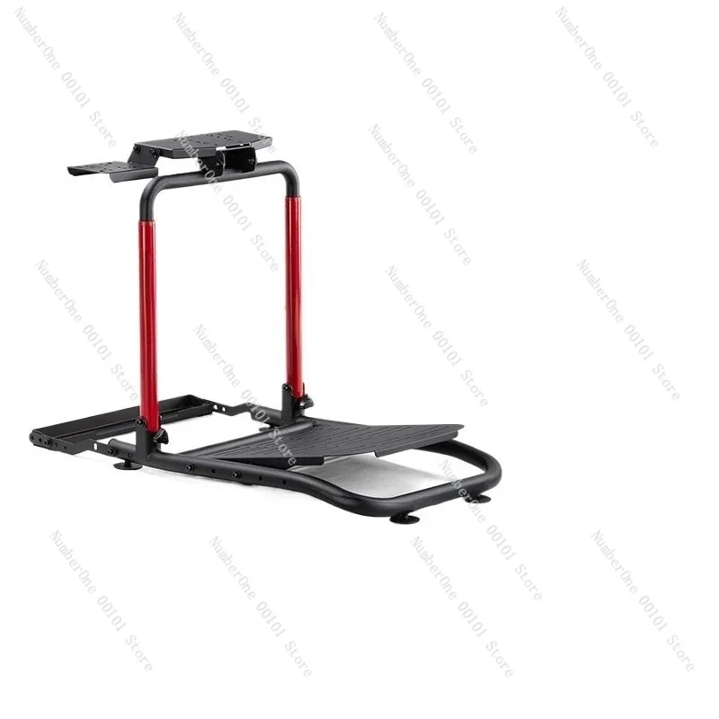 

Foldable Racing Game Steering Wheel Stand, Compatible with Moza, Logitech Racing Simulators, Adjustable Seat and Wheel Stand