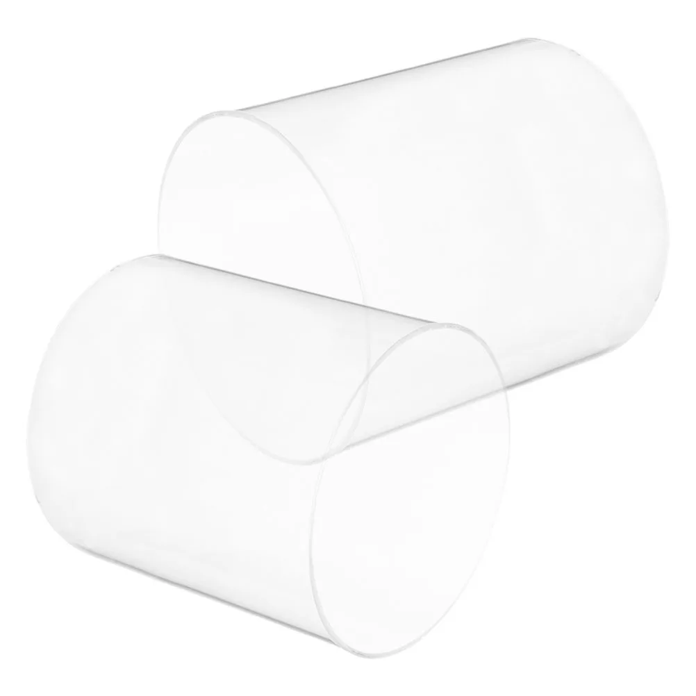 

2Pcs Clear Glass Lamp Chimney Replacement Transparent Oil Lamp Cover for Outdoor Hiking Camping Glass Lampshade