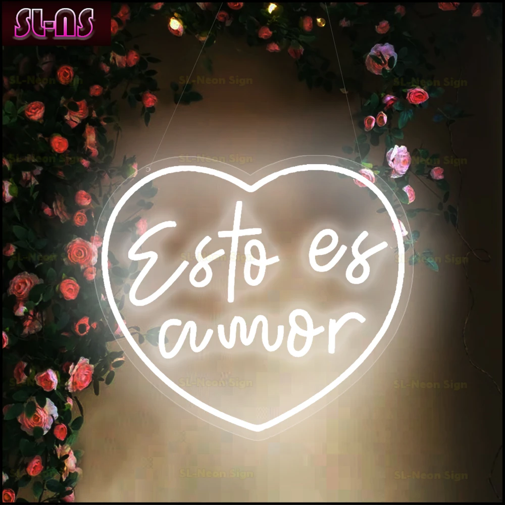 Custom Spanish Led Amor Eterno Sign Neon Light Signs Neon USB Wedding Party Decor Room Decor Siempre Juntos LED Neon Signs