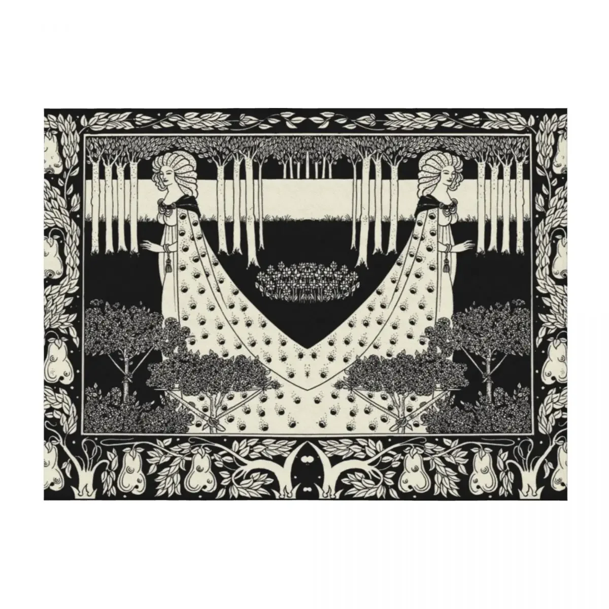 

Art Nouveau Aubrey Beardsley Salome Throw Blanket Decorative Throw Nap decorative for babies Blankets