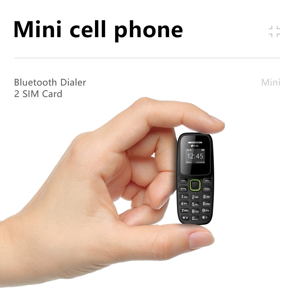 SERVO BM310 Mini Feature Mobile Phone Dual SIM Standby Call Recording Magic Voice Blacklist MP3 Player 2G Tiny Button Cellphones
