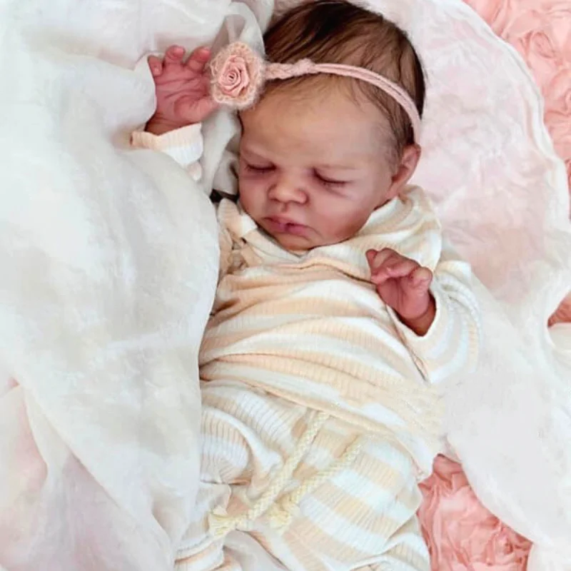 16 Inches Newborn Reborn Doll Kit Zendric Premature Baby Blank Unpainted Unfinished Baby Mold DIY Doll For Girls