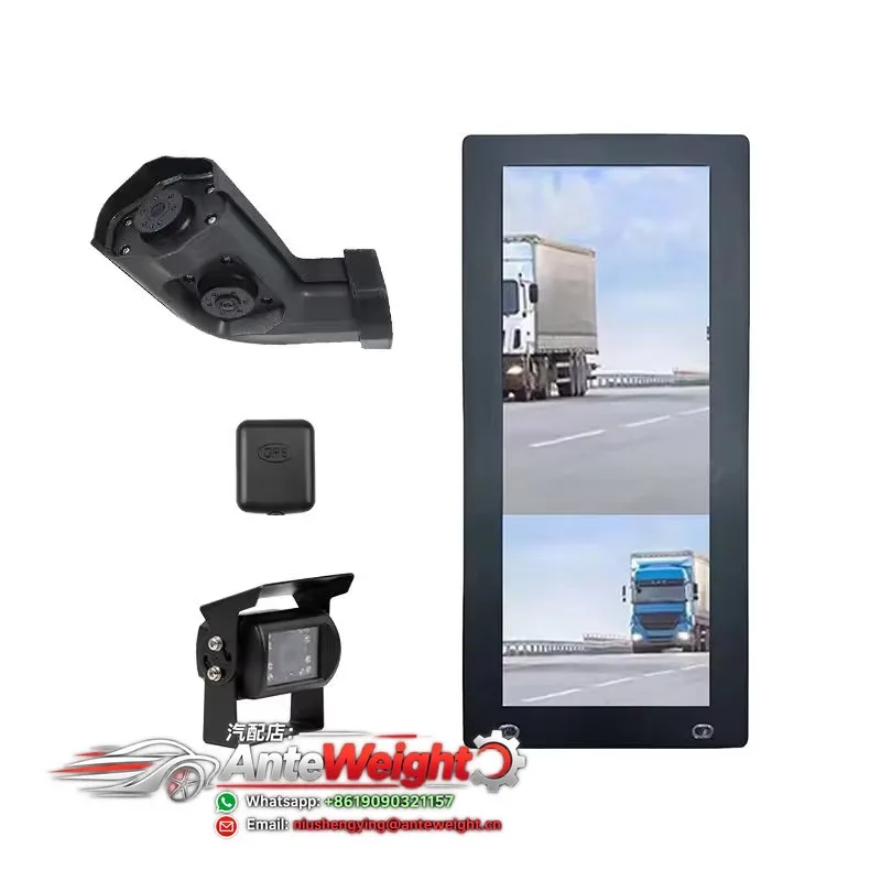 ECE R46 Electronic Side E-Mirrors CMS Systems AHD Monitor Split Screen 1080P 24V 12.3/10.25 Inch RV Bus Truck