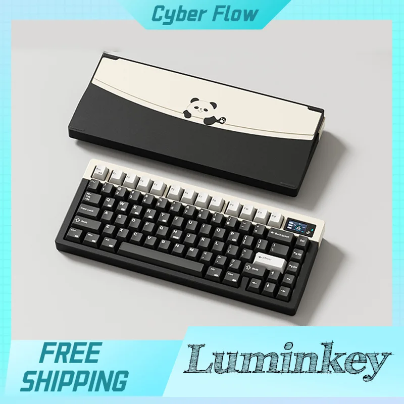 

Luminkey Lumino75 Keyboard Tri-Mode 75% ANSI/ISO E-Sports Gaming Mechanical Aluminum Keyboard Customized Support Via Desktop