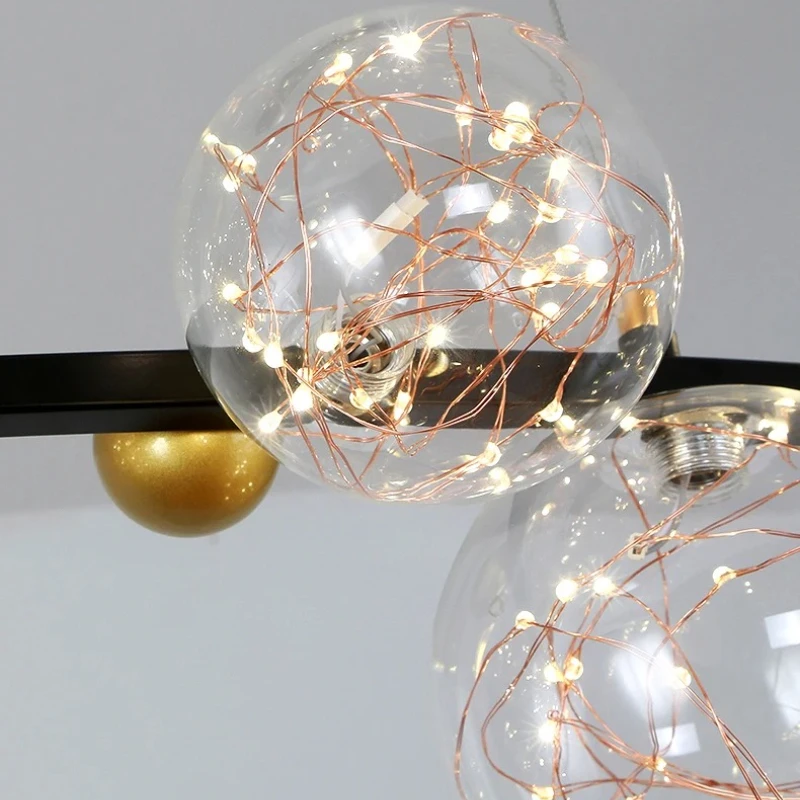 Modern Restaurant LED Pendant Lights Designer Living Room Kitchen Light Luxury Interior Lighting Art Decoration LED Lamp Fixture