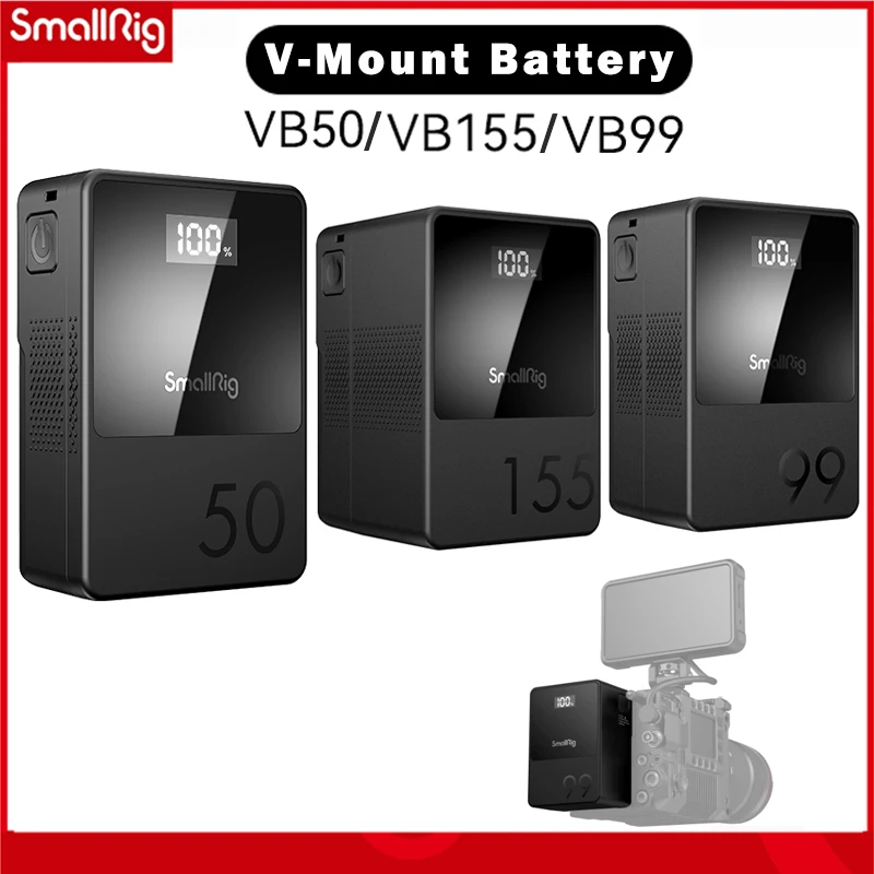 Imagem -02 - Mini v Mount Battery Oled Display Usb-c pd Carregamento Rápido Câmera Filmadora Monitor Luz de Vídeo 3580 Smallrig-vb99 Vb155 Vb50