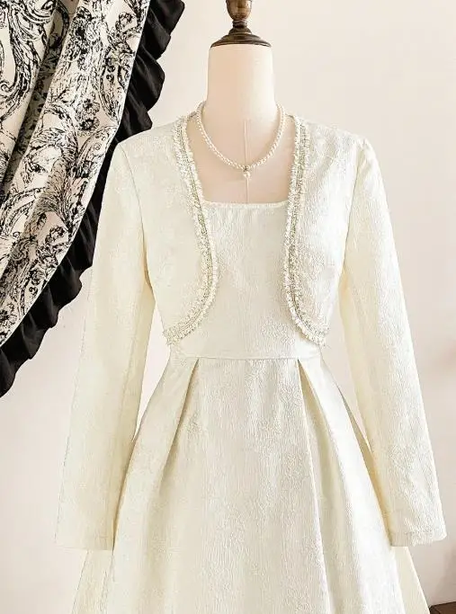 2025 Autumn and Winter Dress Set Elegant Temperament Small Jacket
