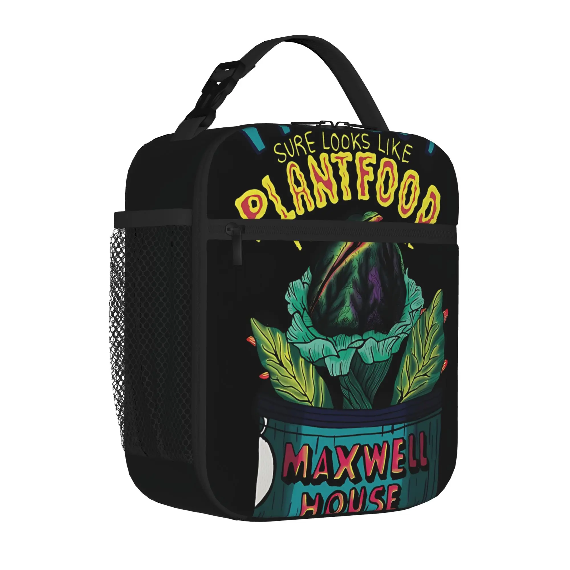 1 Piece Portable Lunch Container Plantfood Zipper Closure Durable Pocket Little Shop of Horrors For Lunch Box Bag