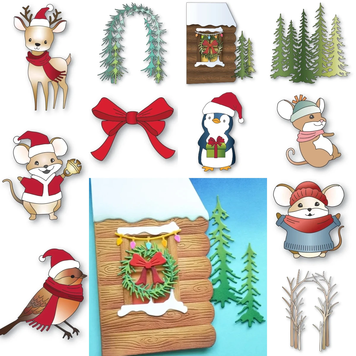 Holiday Robin 2026 New Metal Cutting Dies For Scrapbook Diary Decoration Embossing Template DIY Greeting Card Handmade