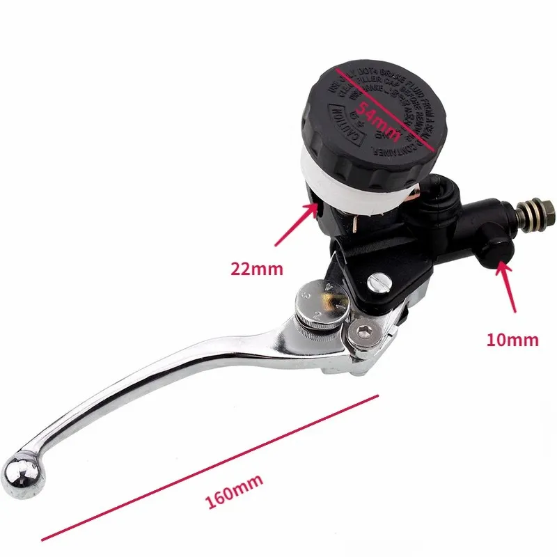 Motorcycle Front Brake Master Cylinder Brake Lever Pump 22mm 7/8