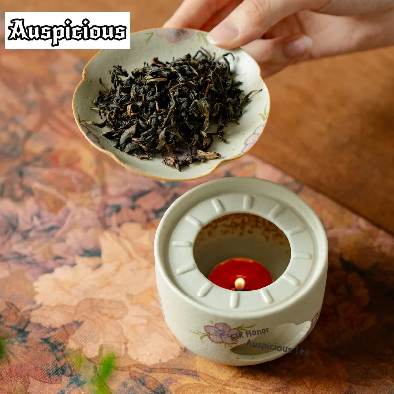 Hand-painted Nine-tailed Fairy Fox Tea Warmer Holder Alcohol Burner Stove Kettle Stand Baked Milk Jar Carbon Furnace Tea Service
