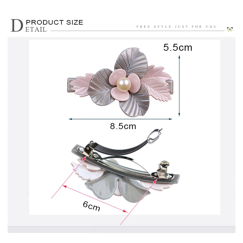 Women Headwear Girls Hairwear Flower Hair Clip Vintage Hair Barrette Cute Hair Accessories For Women