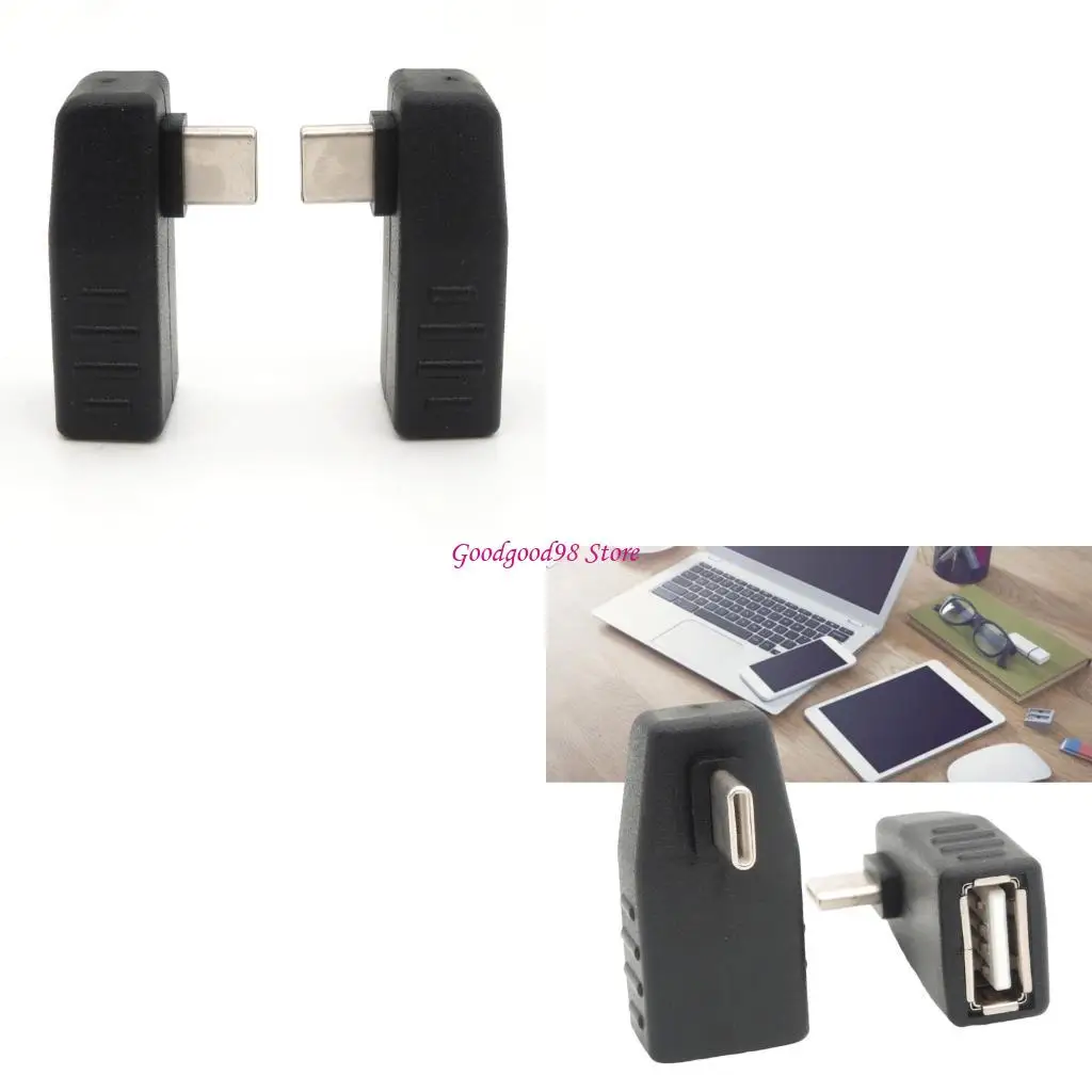

USB C 90 градусов OTG -адаптеры до USB 2,0 Женские адаптеры 36 мм для внешних дисков