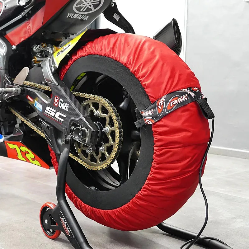 

Xiangyin "High Quality Red Motorcycle Tire Warmers Made In Italy 120/200 & 200/65 110-120V/220-230V 100C/210F"