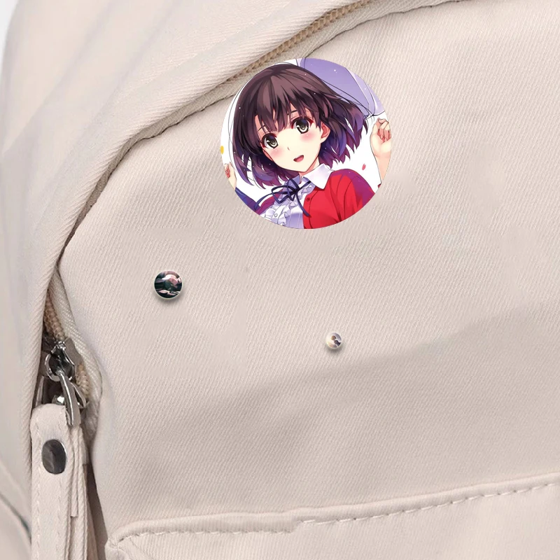 Eriri Spencer Sawamura,Megumi Kato,Hyodo Michiru,Kasumigaoka Utaha Badge Cartoon Anime Characters Brooch Pins for Backpack Gifts