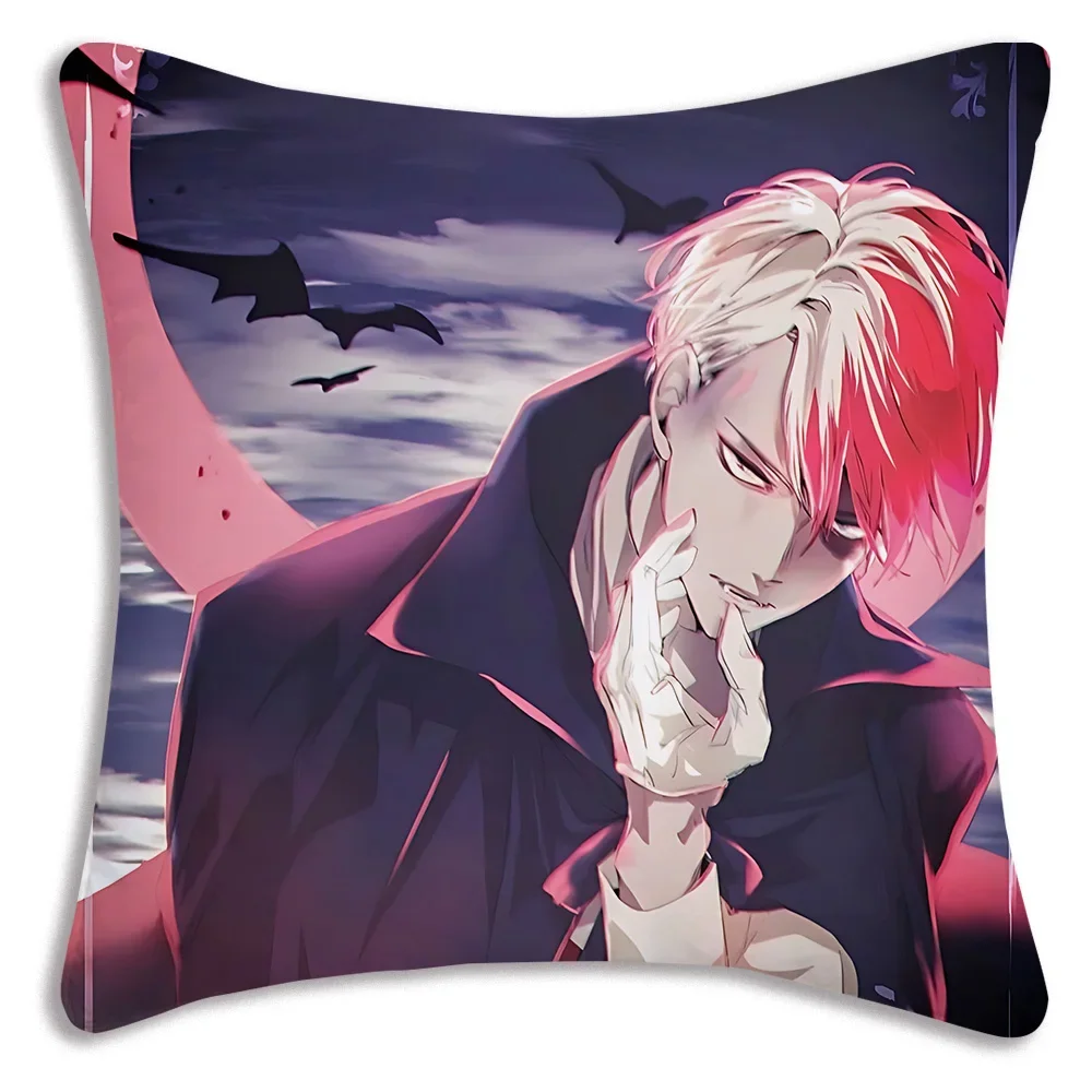 Kawaii Shoto Todoroki Chibi Pillow Covers Cartoon Sofa Decorative Home Double-sided Printing Short Plush Cute Cushion Cover