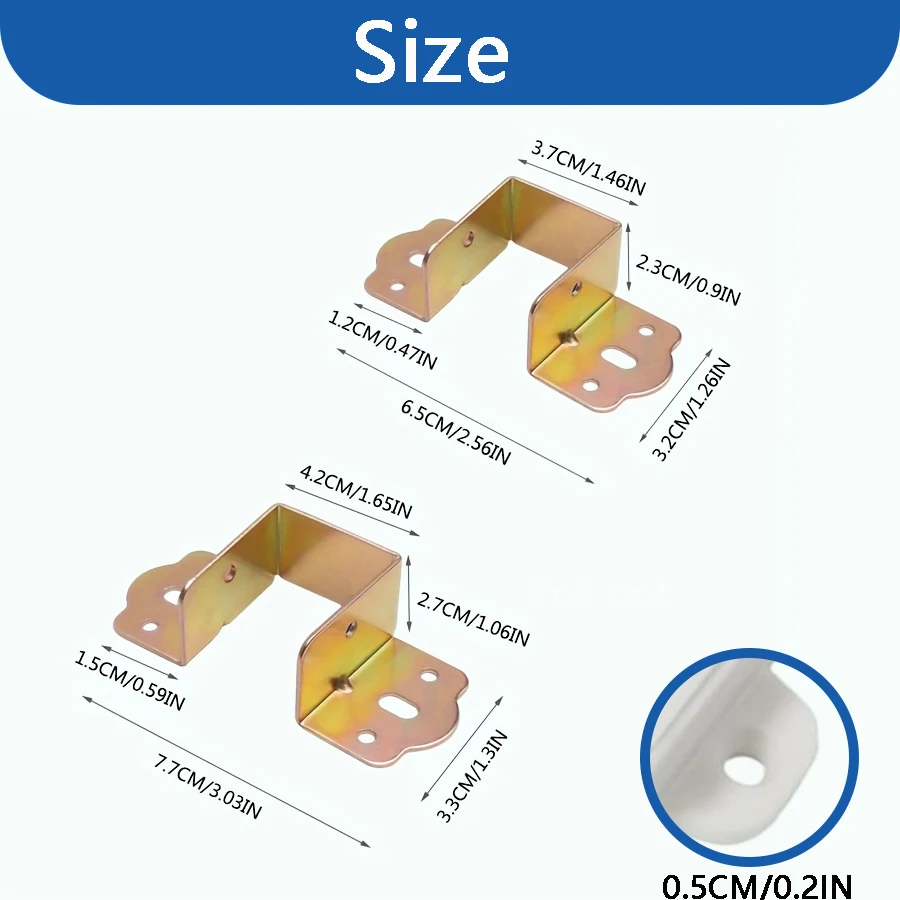 10/20 Pieces of Heavy-Duty Metal Bed Frames, 66/77mm Metal Corner Brackets, Heavy-Duty Bed Frame Hooks, Industrial Hardware Corner Clips, Bed Frame Reinforcement, Easy to Install, Exclusive for DIY Enthusiasts - Perfect for Home and Outdoor Enthusiasts.