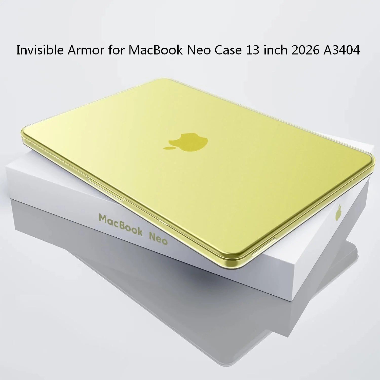 Invisible Armor for MacBook Neo Case 13 inch 2026 A3404 Citrus Clear Anti-Scratch & Fingerprint Laptop Cover Protective Hard She