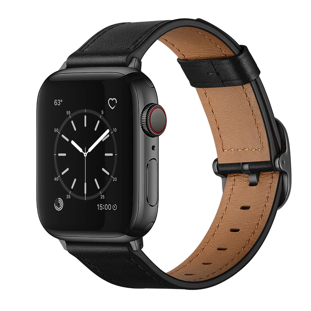 Premium Leather Strap for Apple Watch Band 45mm 41mm 44mm 42mm 40mm 38mm Soft Bracelet Wristband for iWatch 8765432SE Ultra 49mm