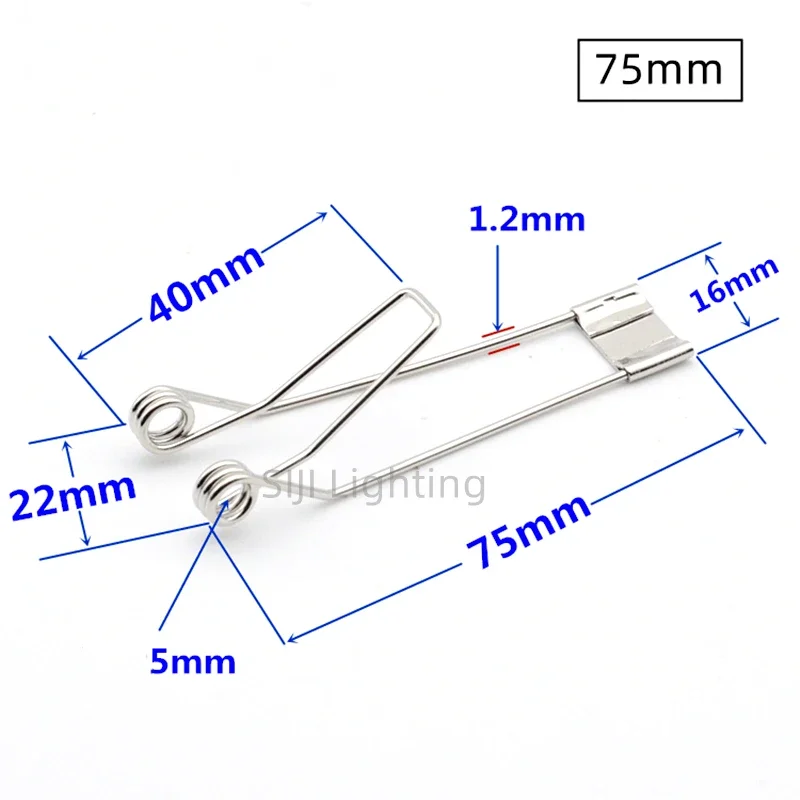 Panel sufitowy Downlight lampa sufitowa Zatrzask sprężynowy Żelazna sprężyna do wspornika led Downlight Akcesoria oświetleniowe