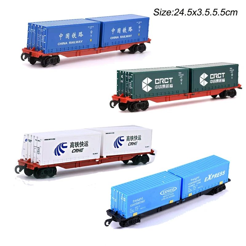 Diy Sand Table Scene Layout Materials Simulation Miniature Container Truck Model ABS Transport Vehicle  Diorama Kits 1Pcs