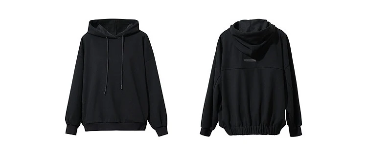 Amii Hooded Pullover Sweatshirt Drawstring Drop Shoulder Loose Fit Slimming Casual 2026 Winter Women's Clothes 12624037