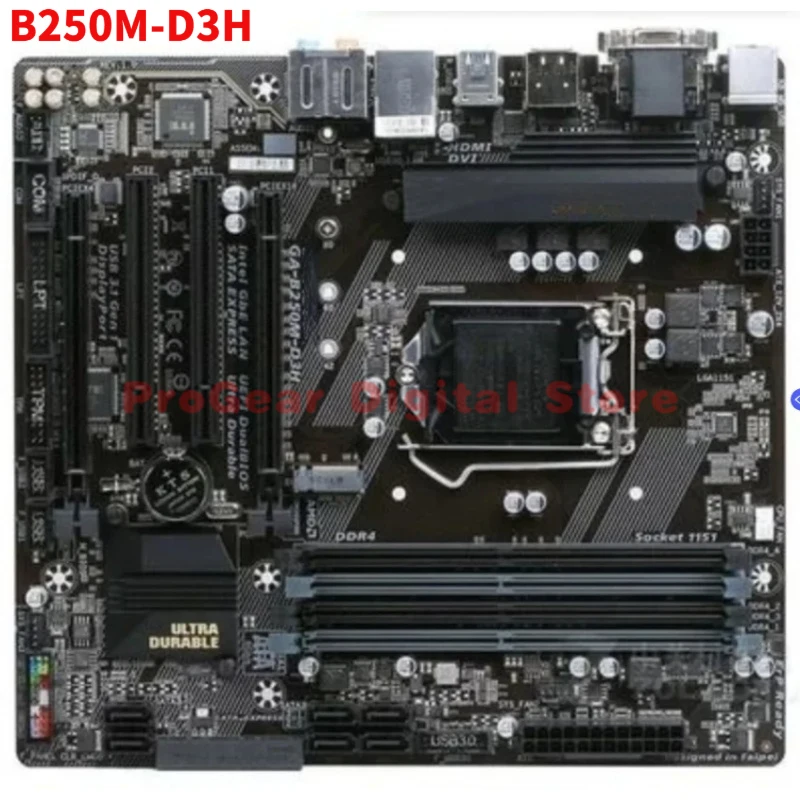 

Материнская плата GIGABYTE B250M-D3H LGA 1151 DDR4 mATX для процессоров Intel 6-го/7-го поколения Core i7/i5/i3/Pentium/Celeron