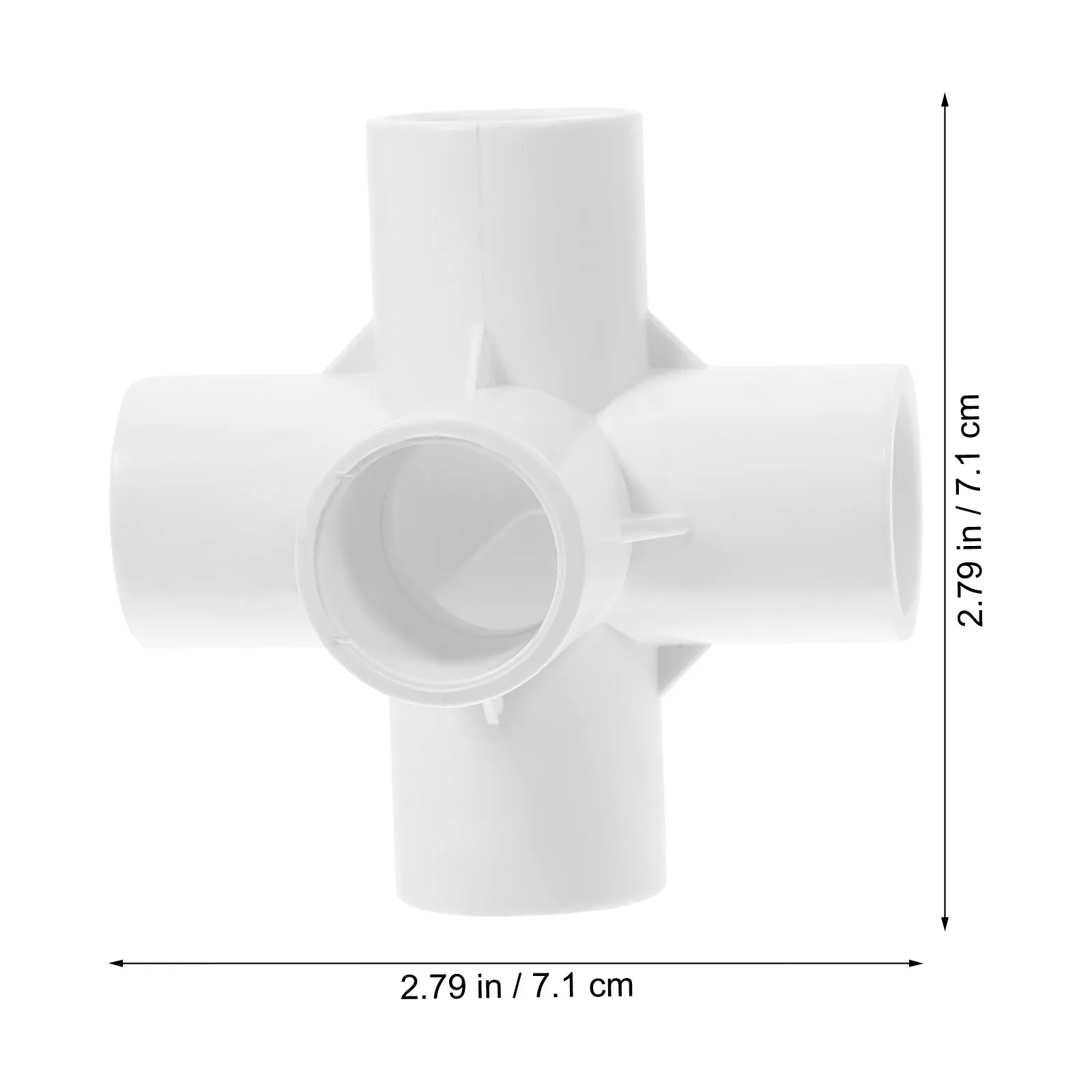 10pcs Pvc 3-Way Joint 1/2 Inch Corrosion Resistant Anti-Pressure Connector For Greenhouse Tent Storage Frame Diy Garden Shelf