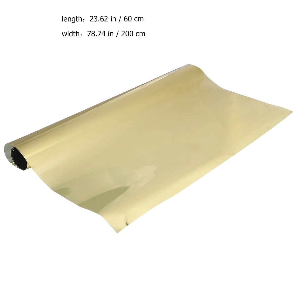 1Pcs Sunproof Window Film Pet Adiabatic Privacy Protection Uv Cut for Home Office Balcony Golden 60x200cm Glass Sticker