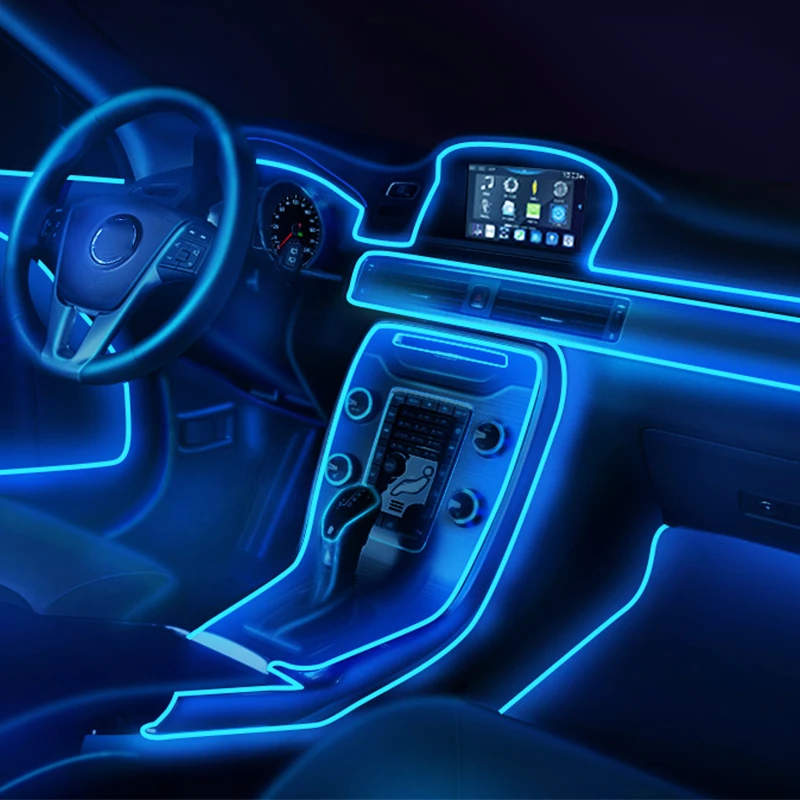 Car LED Light Interior Ambient LED Strip with USB Cigarette Lighter Backlight Auto Atmosphere Decorative Lamp Car Accessories