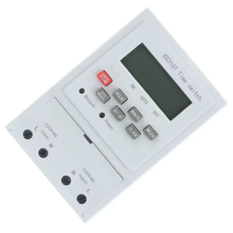 A88Z KG316T Din Rail Time Switch Microcomputer Time Control Switch 220V LCD Display Strong Anti-Interference Ability