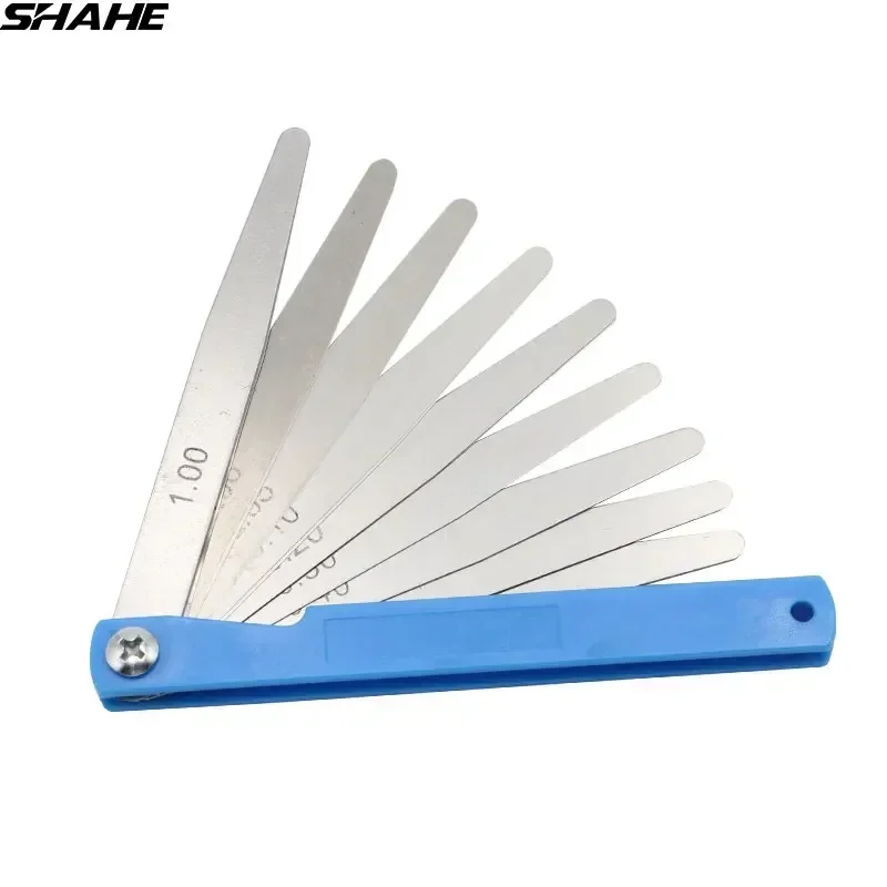 Shahe 100 mm Length Metric Feeler Gauge 0.02-1.00 mm Feeler Gauge 17 Blades Measuring Tools