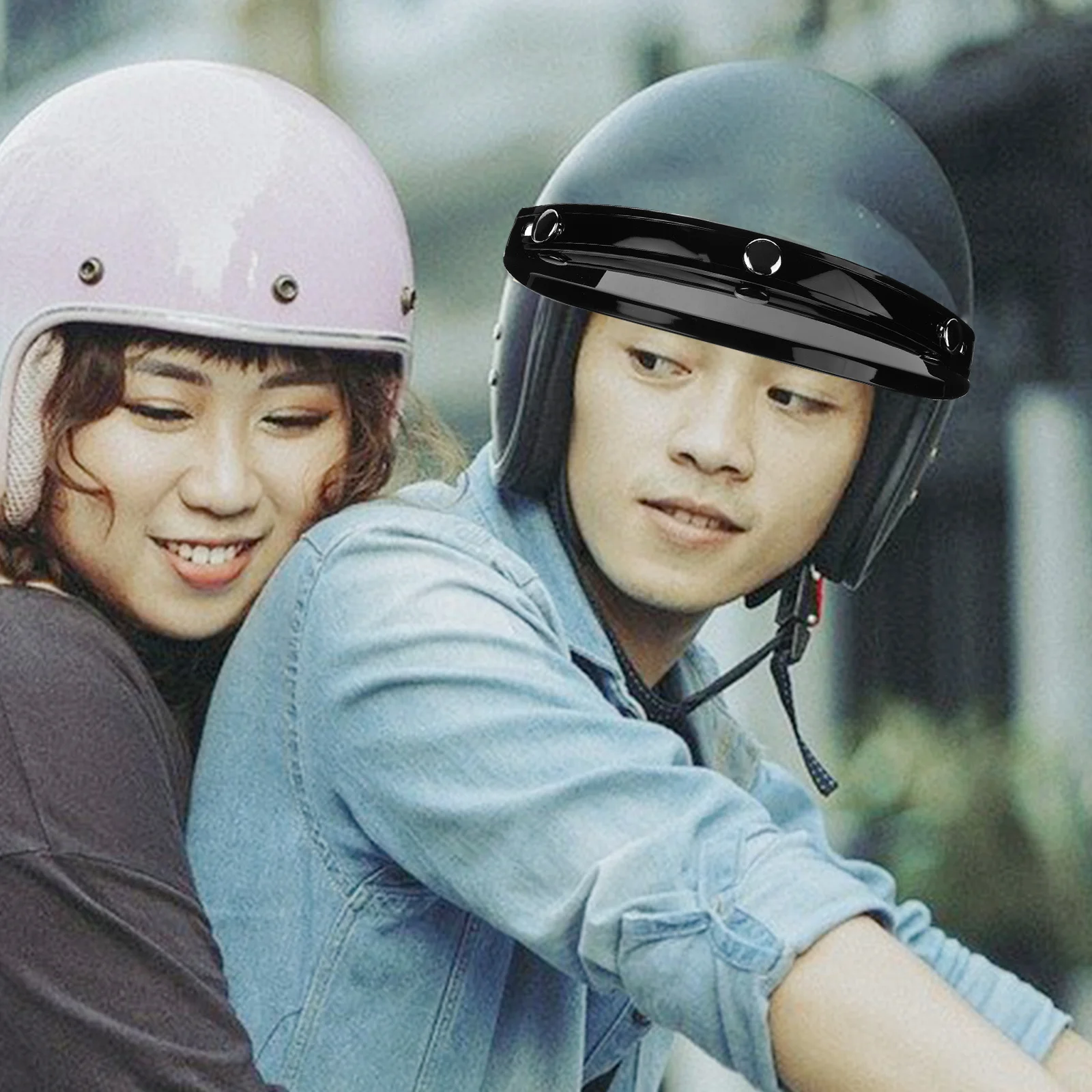 

Bike Sun Visor Retro Style Durable Comfortable Uv Protection Motorcycle Visor Attachment Motorcycle Sun Shade