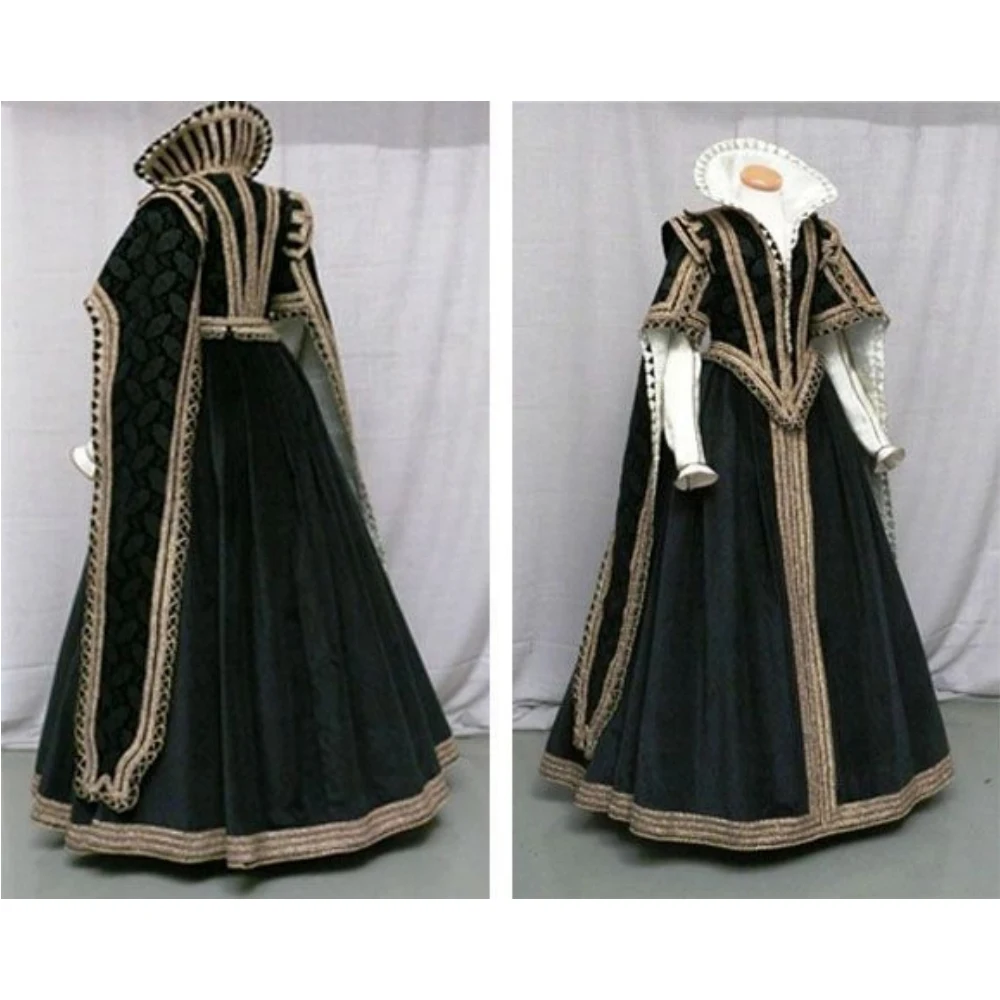 

16th Century Tudor Queen Walking Dress Historical Victorian Renaissance Anne Boleyn Tea Party Ball Gown Halloween Theatre Dress