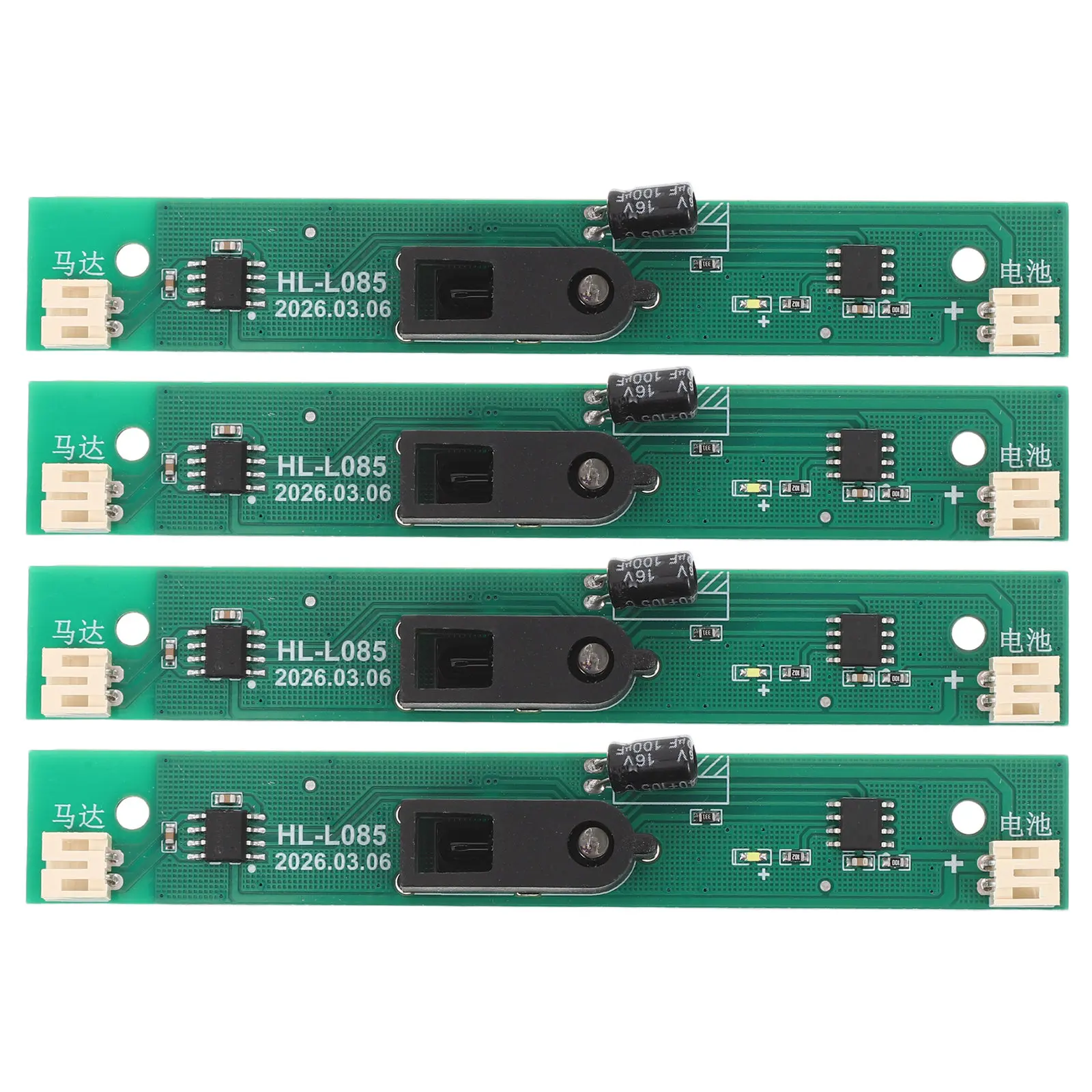 4pcs Smart Trash Can Control Board, Touchless Sensor Kitchen Garbage Bin Circuit Board, Replacement Motherboard for Trash Bin