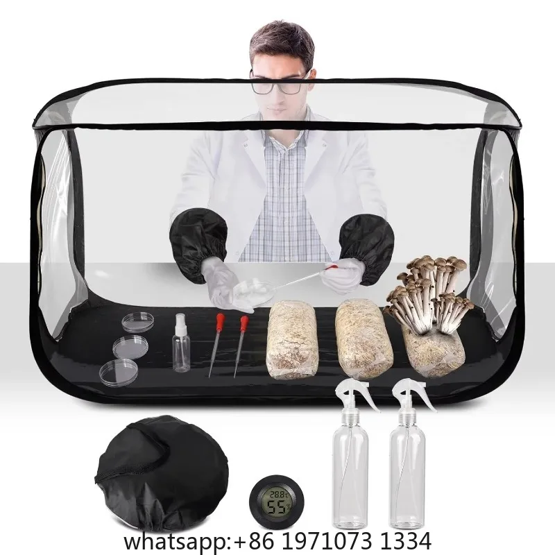 Large Still Air Box Mushroom Grow Tent - 38x20x25 Inch Clean Air Workstation, Sturdy Flow Hood for Grow Bags, Growers, and Home